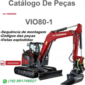 Catálogo De Peças Yanmar VIO80-1 / Mini Escavadeira