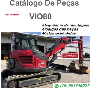 Catálogo De Peças Yanmar VIO80 / Mini Escavadeira