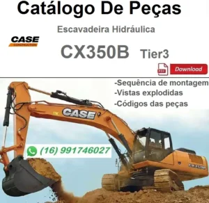 Catálogo De Peças Case CX350B -Tier3 \ Escavadeira