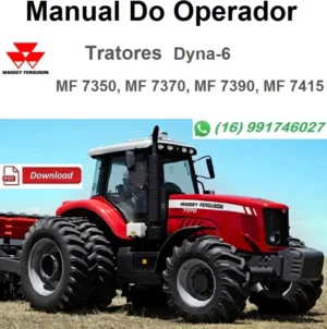 Trator Massey Ferguson Dyna-6, modelos MF 7350, 7370, 7390, 7415