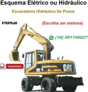 Esquema Elétrico ou Hidráulico Caterpillar M322D - Escavadeira