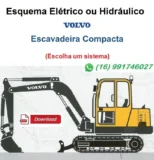 Arquivo PDF do esquema elétrico ou hidráulico da escavadeira Volvo ECR88
