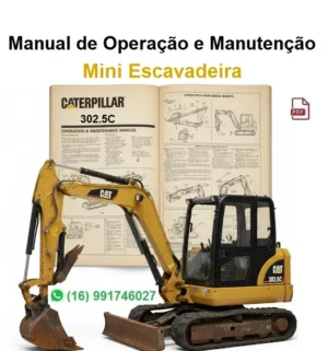 Manual do Operador Caterpillar - 302.5C - Mini Escavadeira