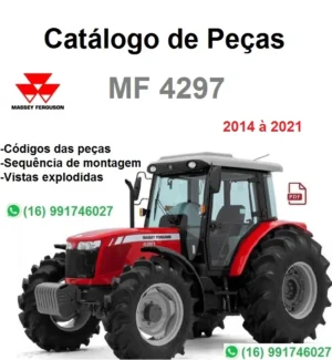 Catálogo de Peças MF 4297 - 2014/2021 - Trator
