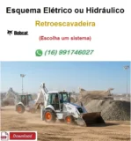 Esquema Elétrico ou Hidráulico Bobcat - B100 - Retroescavadeira