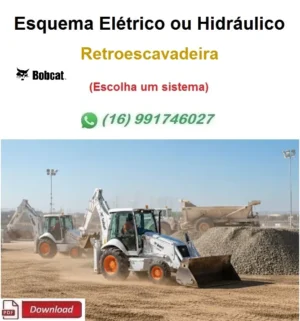 Esquema Elétrico ou Hidráulico Bobcat - BL575 - Retroescavadeira