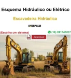 Esquema Hidráulico ou Elétrico Caterpillar - 330C - Escavadeira