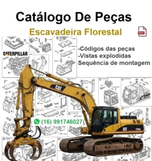 Catálogo de Peças Caterpillar - 568 FM - Escavadeira Florestal