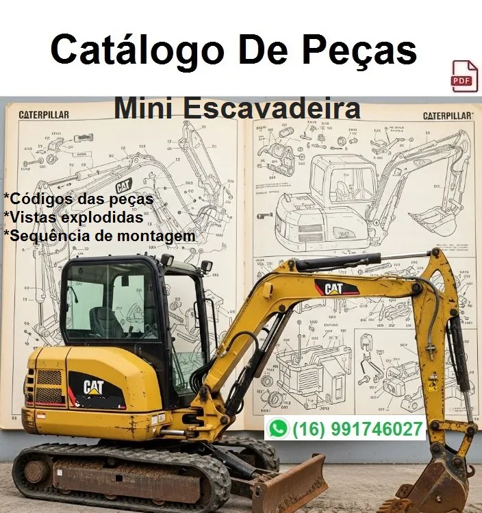 Catálogo de Peças Caterpillar - 301.4C - Mini Escavadeira