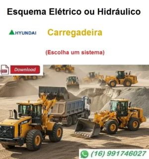 Esquema Elétrico ou Hidráulico Hyundai - SL765S \ Carregadeira