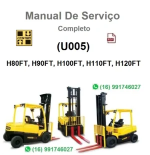 Manual De Serviço Hyster (U005) H80FT, H90FT, H100FT, H110FT, H120FT
