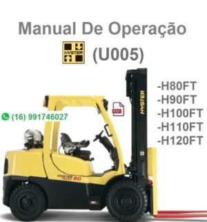 Manual de Operação Hyster (U005) H80FT, H90FT, H100FT, H110FT, H120FT