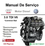 Manual De Serviço Motor VW, Audi - 3.0 TDI V6 - Diesel