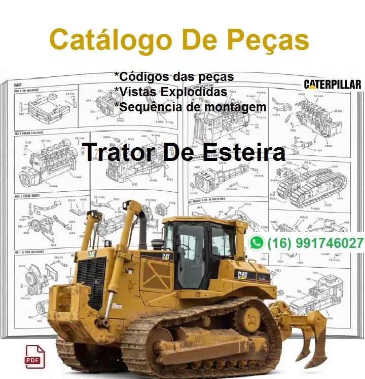 Catálogo de Peças Caterpillar - D3C - Trator de Esteira