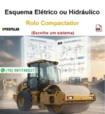 Esquema Elétrico ou Hidráulico Caterpillar CS-643 / Rolo Compactador