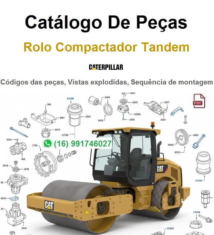 Catálogo de Peças Caterpillar CB-14B / Rolo Compactador