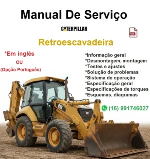 Manual de Serviço Caterpillar - 450F - Retroescavadeira