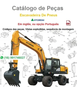 Catálogo de Peças Escavadeira Hyundai - R200W-3