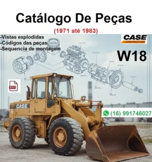 Catálogo De Peças Case W18 - Carregadeira