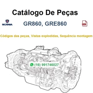 Catálogo de Peças Scania GR860, GRE860 - Caixa De Câmbio