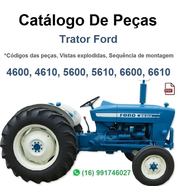 Catálogo de Peças Trator Ford 4600, 4610, 5600, 5610, 6600, 6610