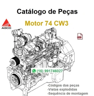 Catálogo de Peças Motor Agco 74 CW3