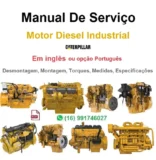 Capa do Manual de Serviço do Motor Caterpillar D399 em PDF, idioma inglês