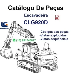 Catálogo de Peças LiuGong - CLG920D - Escavadeira