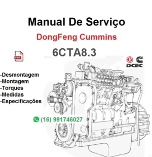 Manual de Serviço DongFeng Cummins - 6CTA8.3 - Motor