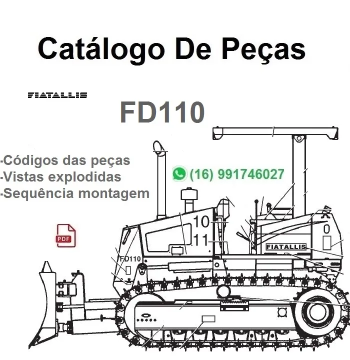 Catálogo de Peças Fiatallis - FD110 - Trator de Esteira