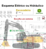 Esquema Elétrico ou Hidráulico John Deere - 130G - Escavadeira