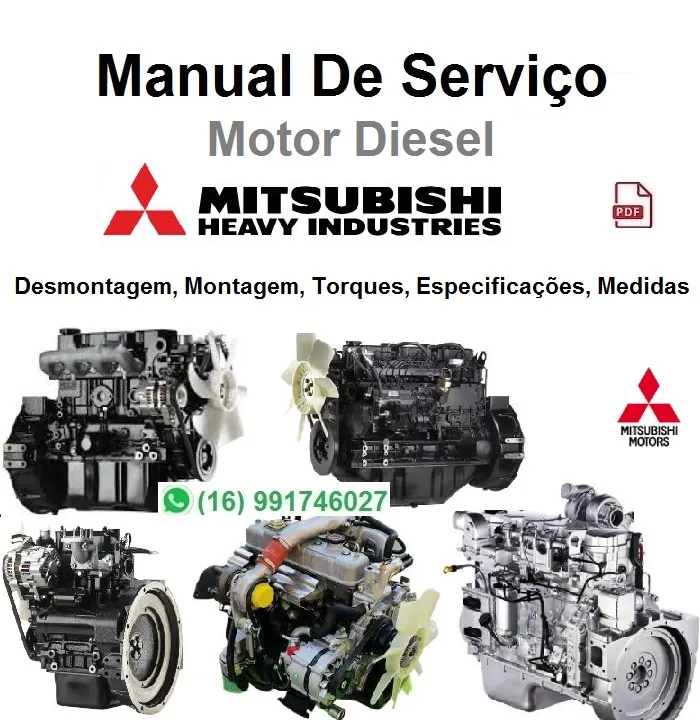 Manual de Serviço Motor Mitsubishi - 4G64 - Diesel