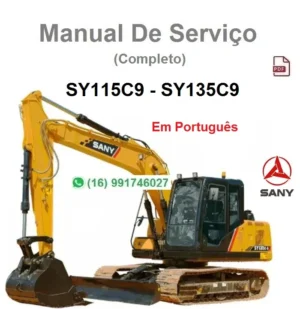 Manual de Serviço Sany SY115C9, SY135C9 - Em Português