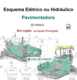 Esquema Elétrico ou Hidráulico Vogele - Super 1303-2 - Pavimentadora