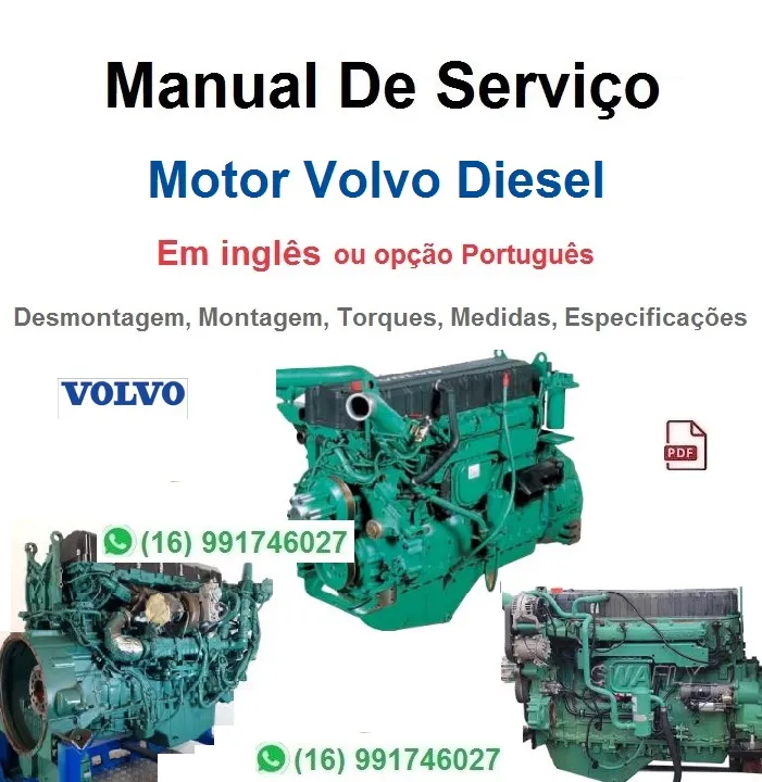 Manual de Serviço Motor Volvo D1.2A - Diesel