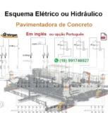 Esquema Elétrico ou Hidráulico Wirtgen - SP 500 - Pavimentadora