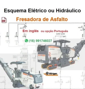 Esquema Elétrico ou Hidráulico Wirtgen - W 2200SM - Fresadora