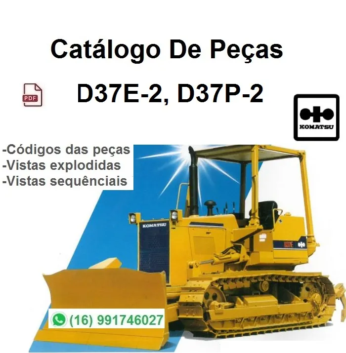 Catálogo de Peças Komatsu D37E-2, D37P-2