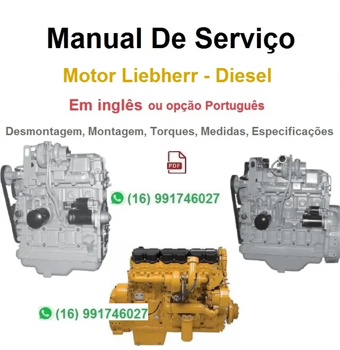 Manual de Serviço Motor Liebherr - D9306 - Diesel