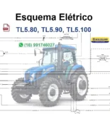 Esquema Elétrico New Holland TL5.80, TL5.90, TL5.100 - Trator