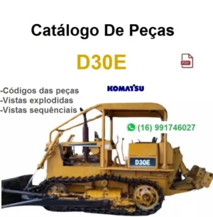 Catálogo de Peças Komatsu D30E-16B / Trator de Esteira