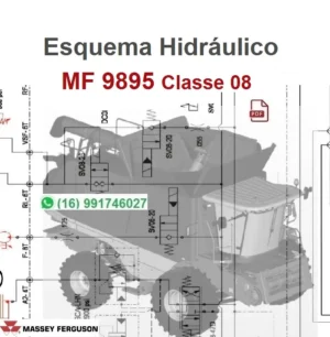 Esquema Hidráulico MF 9895 / Classe 08 - Massey Fergunson