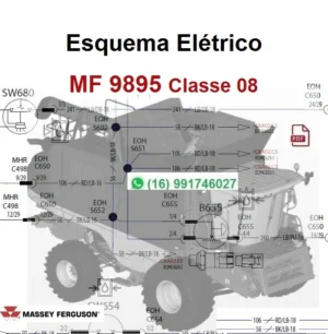 Esquema Elétrico MF 9895 / Classe 08 - Massey Fergunson