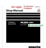 Manual de Serviço Oficina Komatsu PC200-10MO