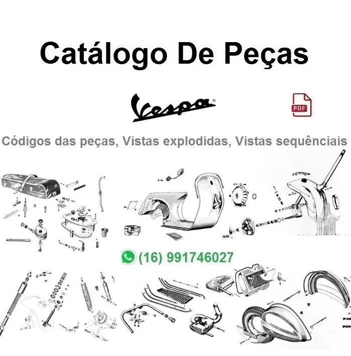Catálogo de Peças Vespa - 125 Primavera - Scooter