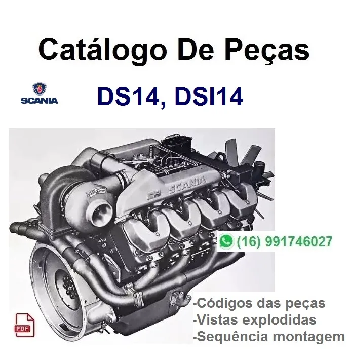 Catálogo De Peças Motor Scania D14, DSI14