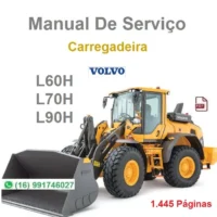 Manual de serviço Volvo L60H L70H L90H em PDF, 1445 páginas, inglês