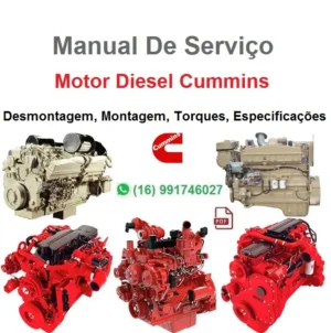 Manual De Serviço Motor Cummins - ISM - CM876s - Diesel