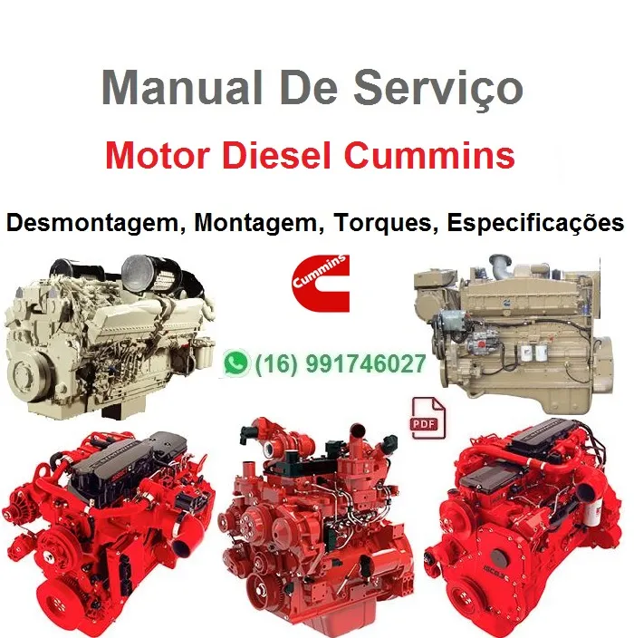 Manual De Serviço Motor Cummins - ISM - CM876s - Diesel