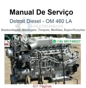Manual de Serviço Motor Detroit Diesel - OM 460 LA